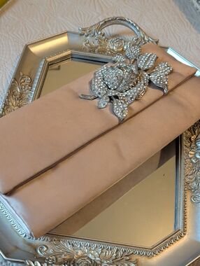le chateau Blush Pink Interior Label Handbag
